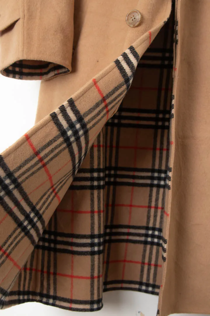Women's Burberry Pure New Wool Trench Coat (XL)