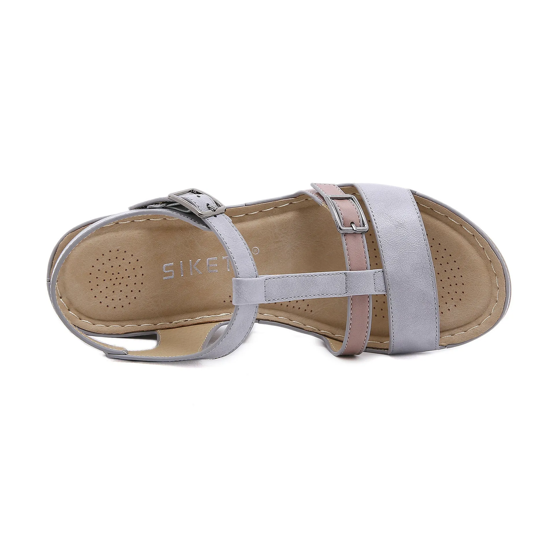 Women's Wedge Solid Color Comfort Sandals