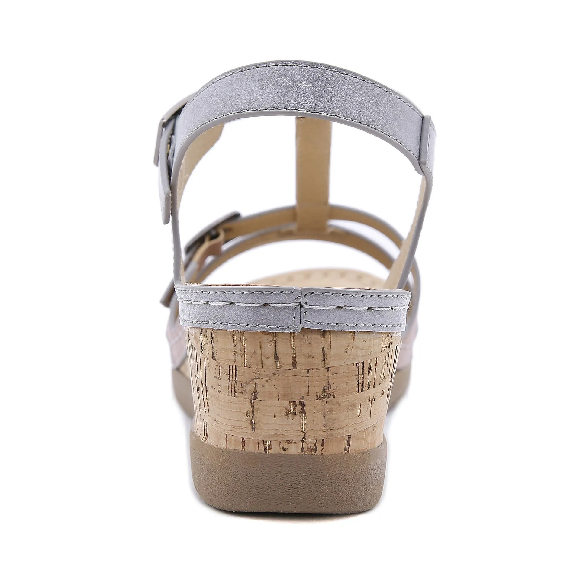 Women's Wedge Solid Color Comfort Sandals