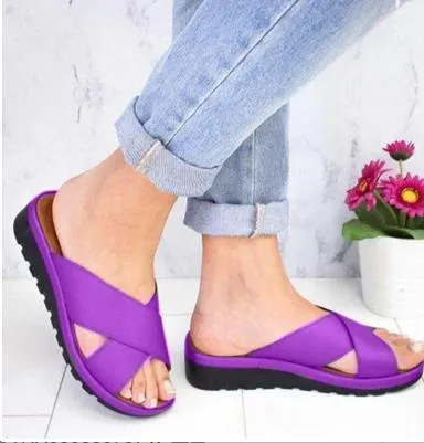 Yesica® | Outdoor Flip Flops With Wedge Heels