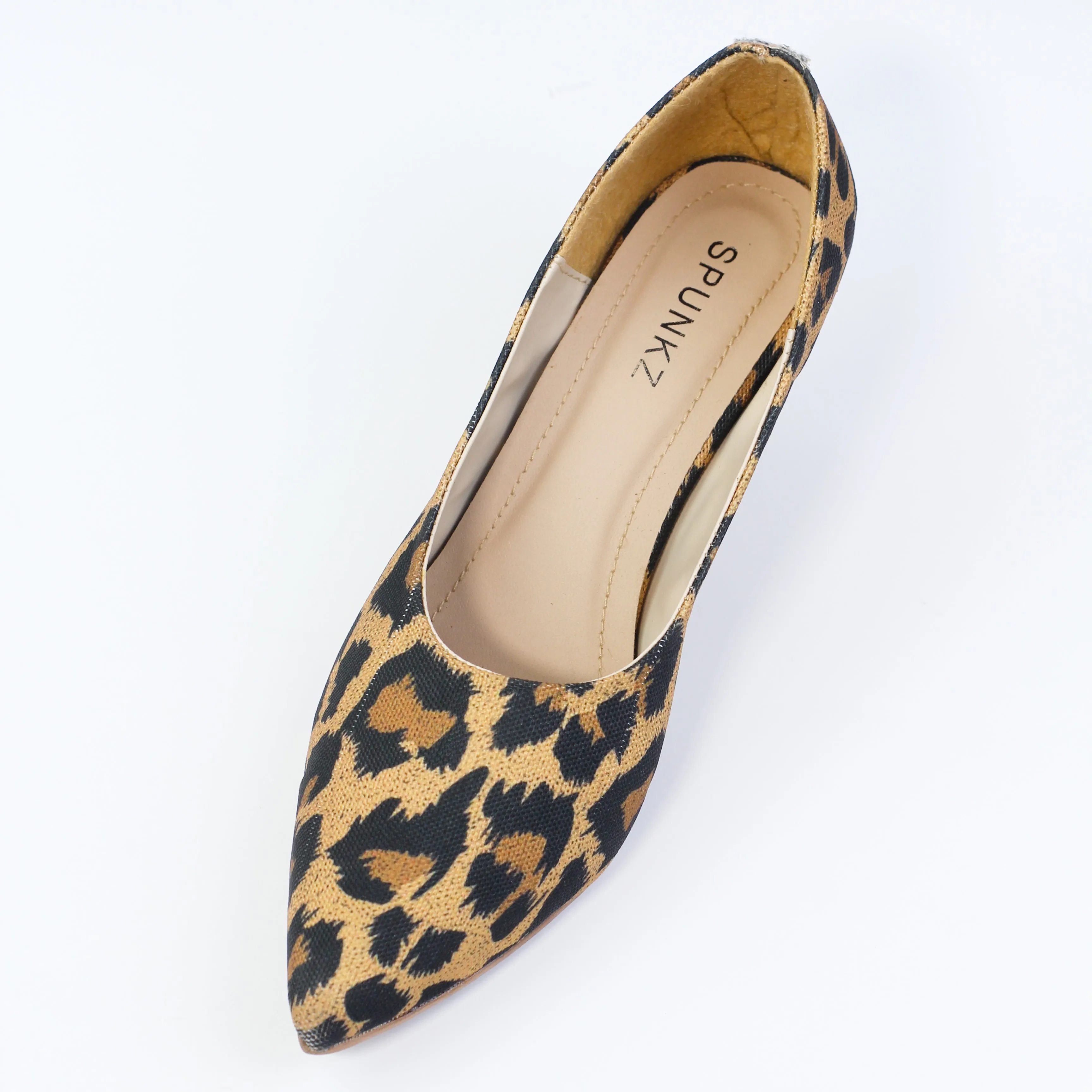 Zelda Leopard-Print Pointed Toe Stiletto Heel Pumps-11043